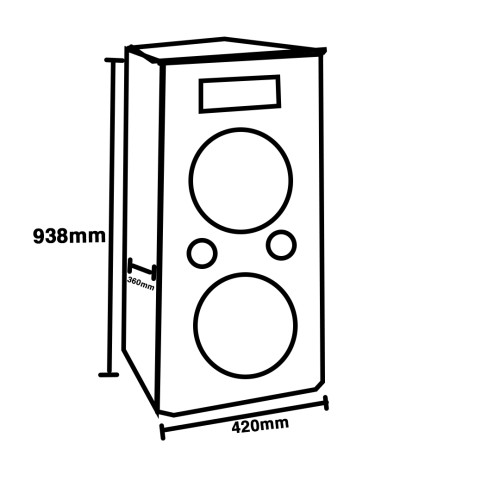 P 212T P.A.Sound Columns